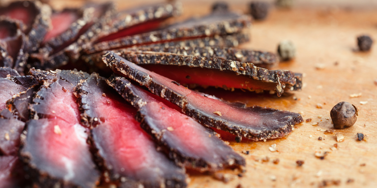 biltong slices